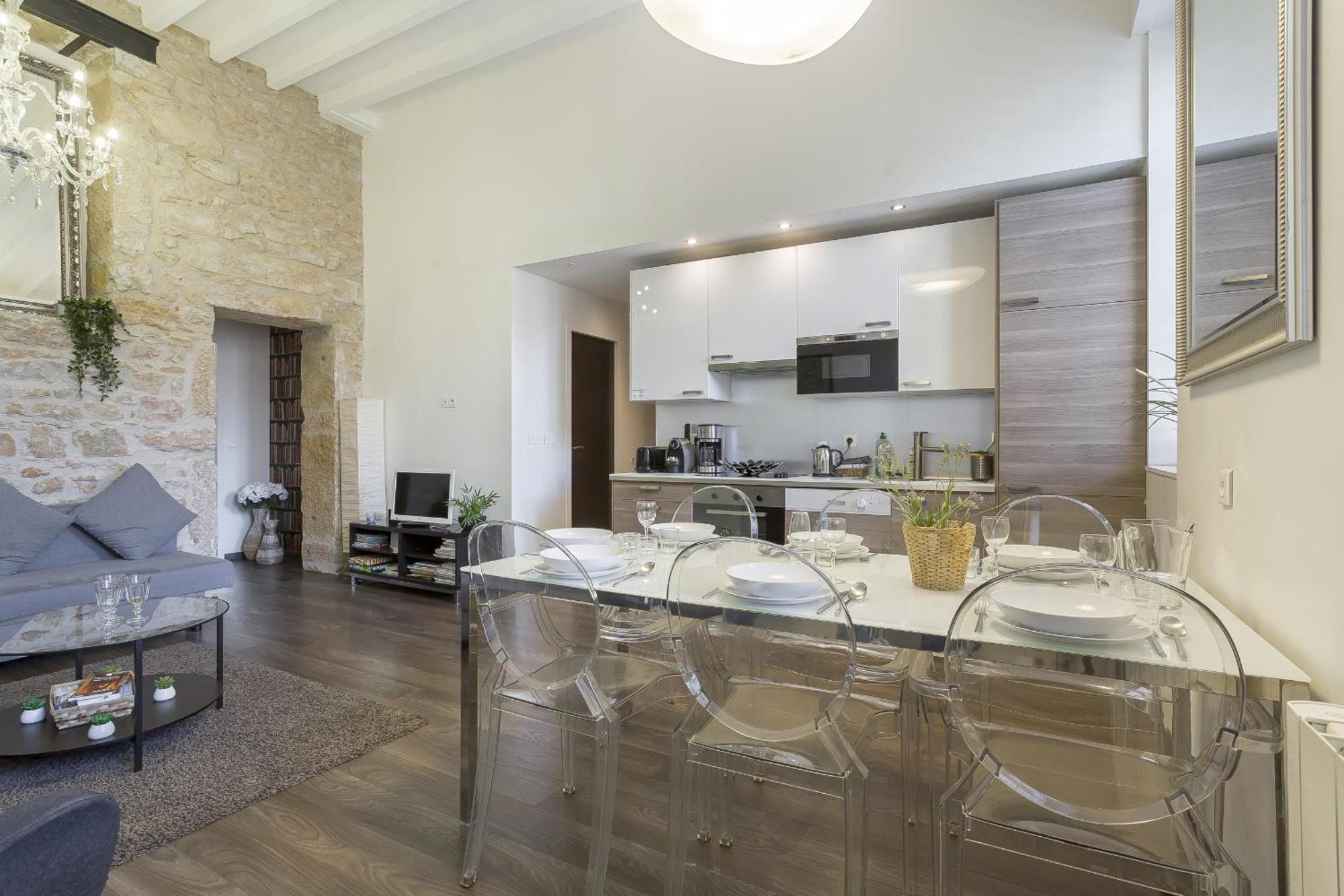 Le Jacquard Garage Lyon Centre Pour 2 A 8 Pers Apartment Bilik gambar